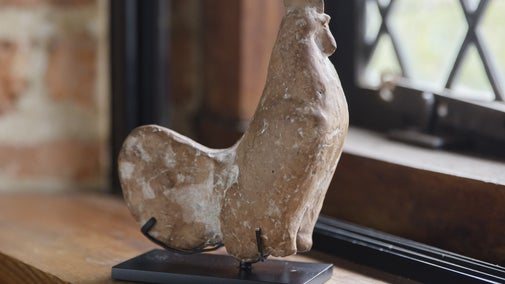 5th to 4th century BC ceramic cockerel at Sissinghurst Castle